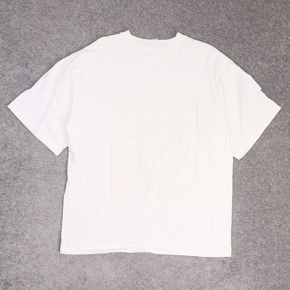 VTG 90s Native American Chief Tribal XL White Short Sleeve T-Shirt - Picture 2 of 10